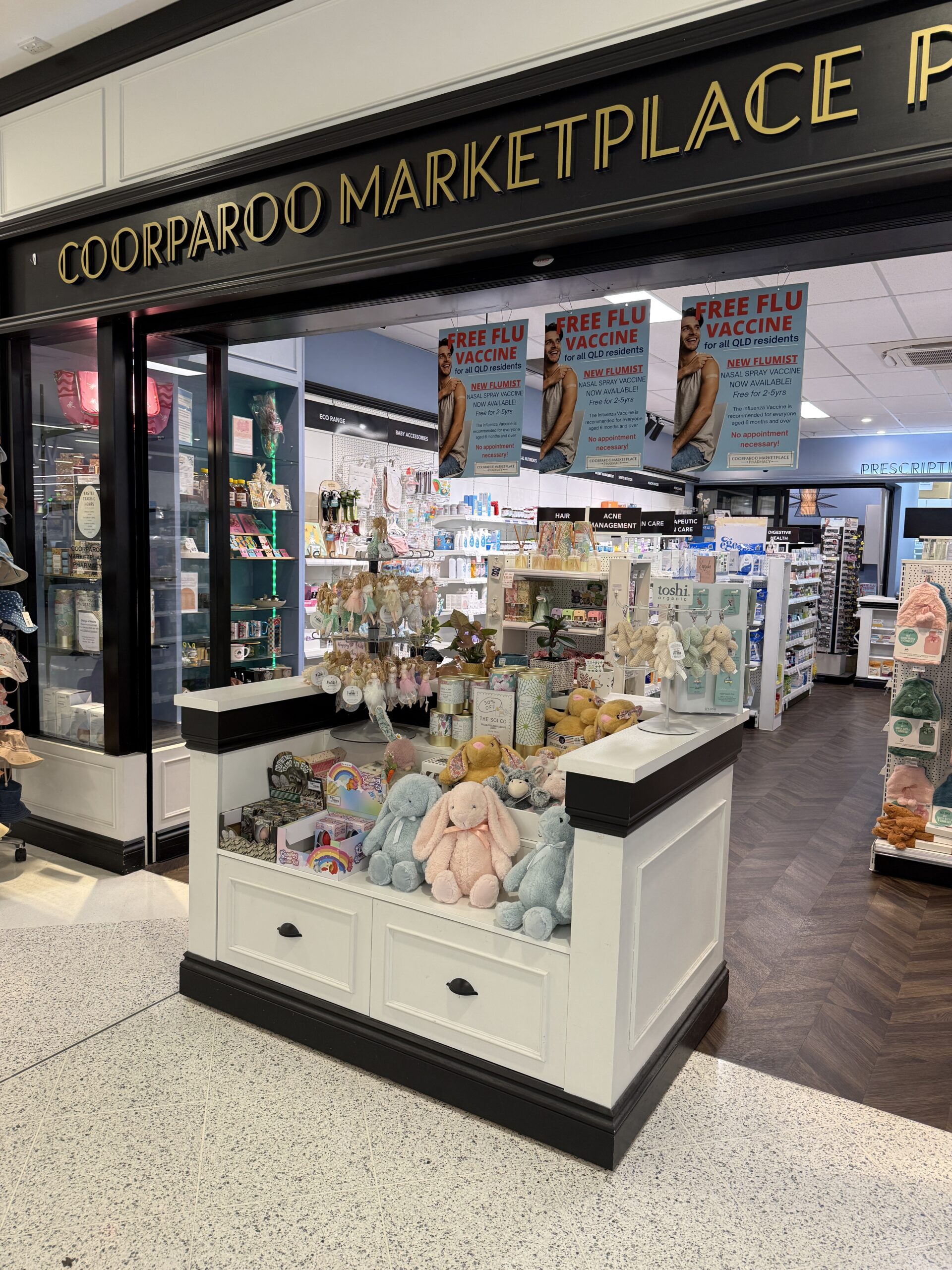 About Us 2 independent pharmacy Coorparoo — store entrance at Coorparoo Marketplace Pharmacy